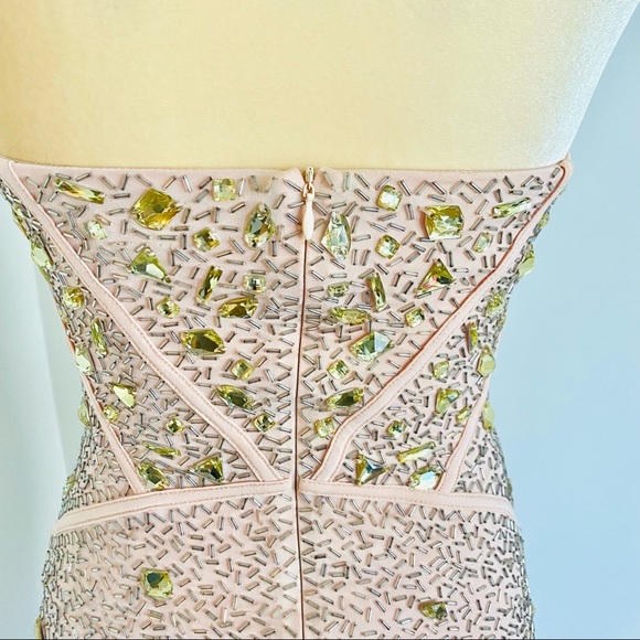 💕Crystal Embellished Strapless Dress SZ S/XS - Picture 9 of 15